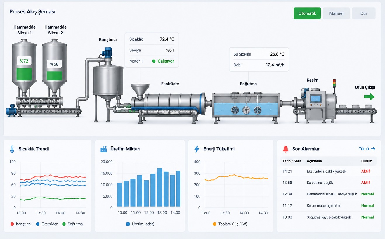 Proses Akış ve SCADA